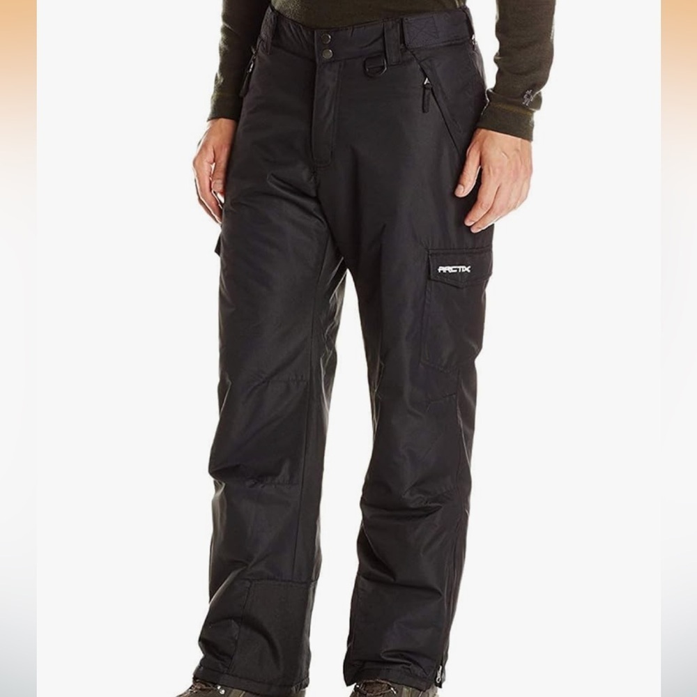NWT Arctix Men's Insulation Black Snow Cargo Pants Regular Fit Size Large